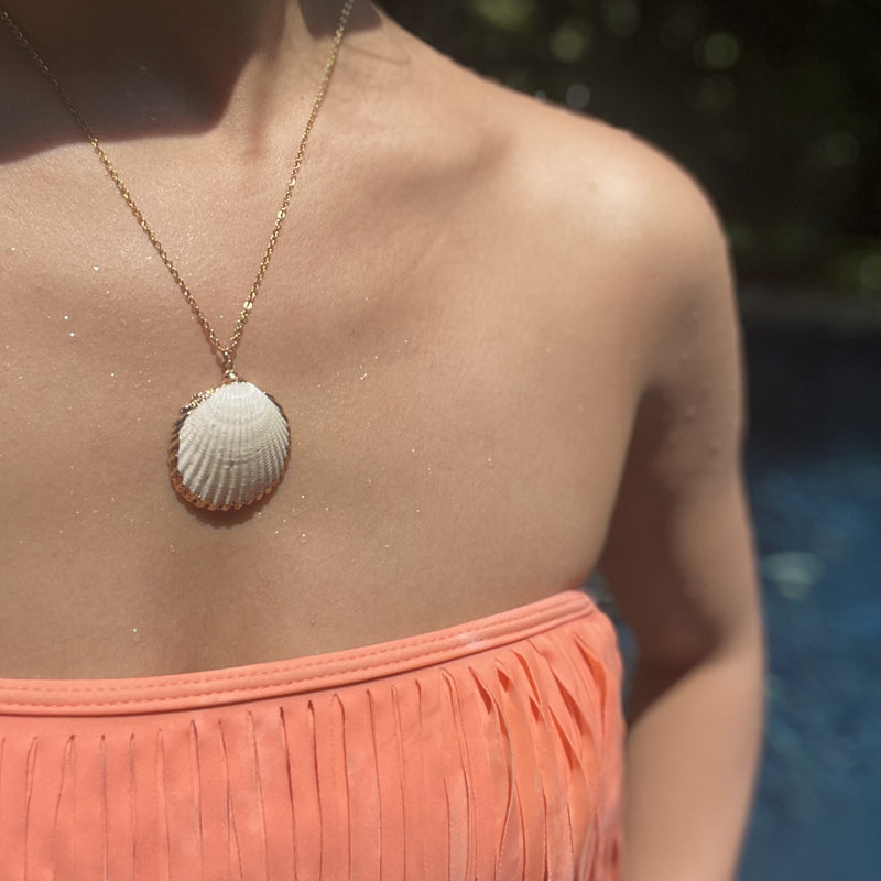 Big White Puka Shell Necklace | AlohaOutlet